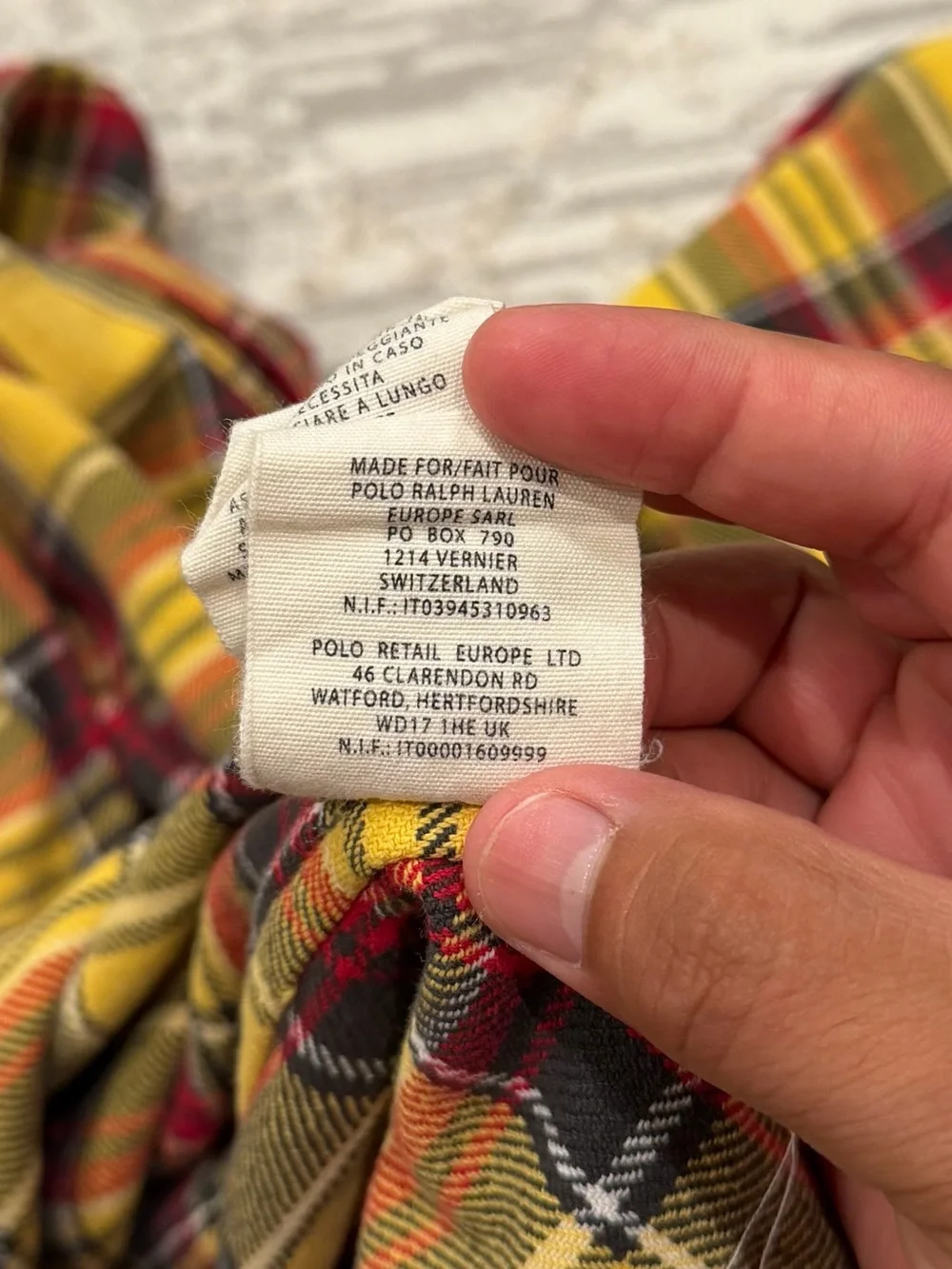 Rugby Flannels Polo Ralph Lauren Button Up Shirt Men's XL Plaid Long Sleeve Rare
